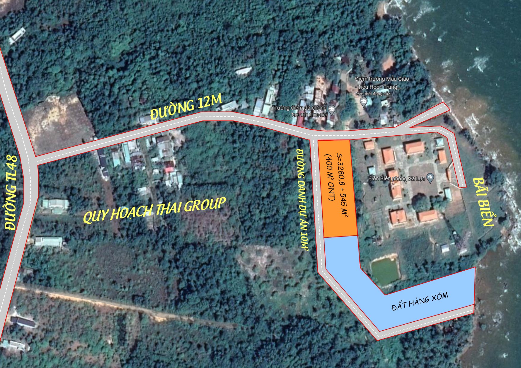 Bán thửa đất 3280 m2 tại Ấp Đá Chồng – Bãi Thơm – Phú Quốc
